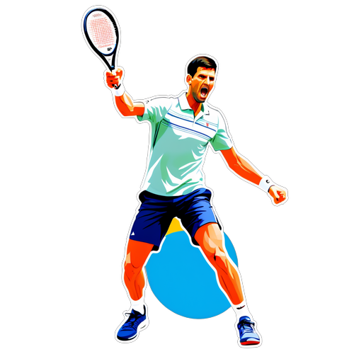 Jalan Menuju Kejayaan: Sticker Djokovic yang Memukau untuk Penyokong Sukan!