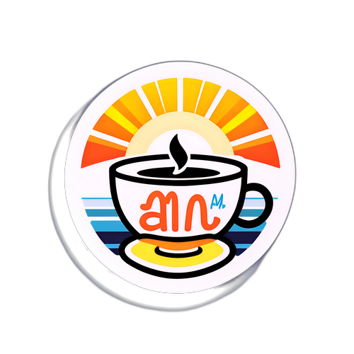 Stiker Pagi yang Modis