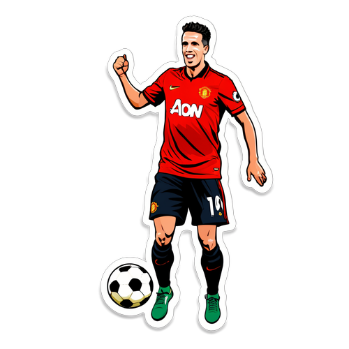 Van Persie Doelviering Sticker