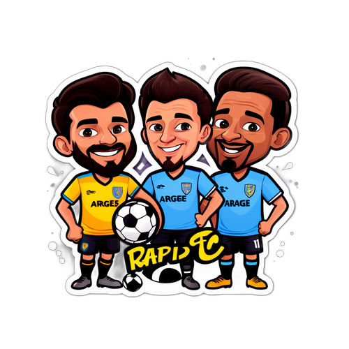 Sticker amuzant Rapid FC Arges