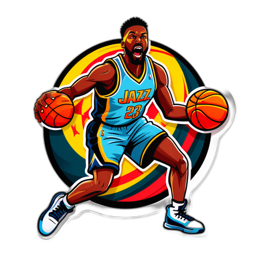 जैज़ बनाम रॉकेट्स स्पोर्टिंग स्टिकर