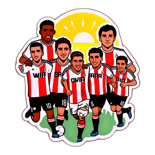 Stiker Pemain Legendaris River Plate