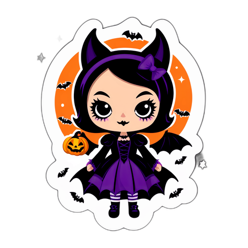 Stickers Halloween Wedensday yang Ceria