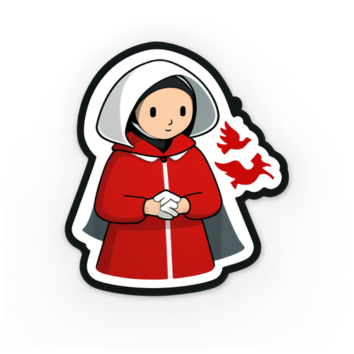 Modstands sticker fra 'The Handmaid's Tale'