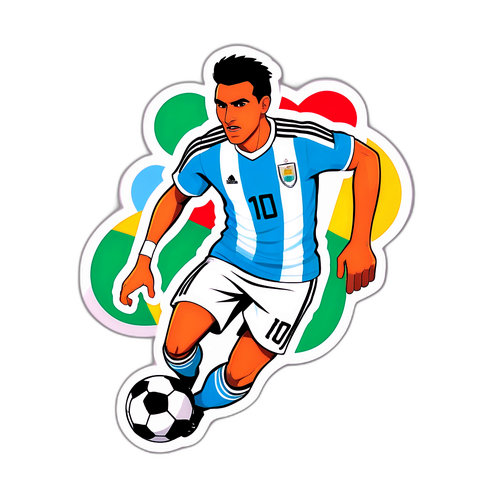 Stiker Pemain Bola Sepak Argentina