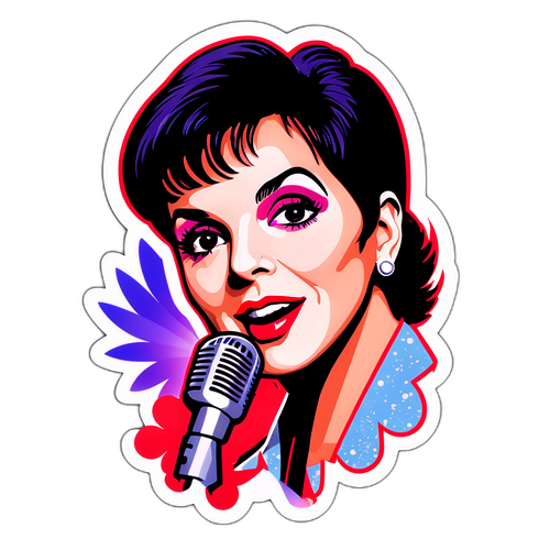Autocollant Liza Minnelli en pleine performance