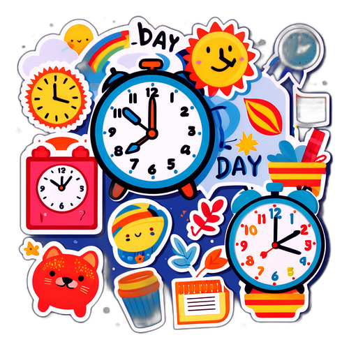 Stiker Pengingat Menyenangkan: 'Hari Apa Hari Ini?'