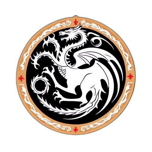 Стикер с символикой "Игры престолов"