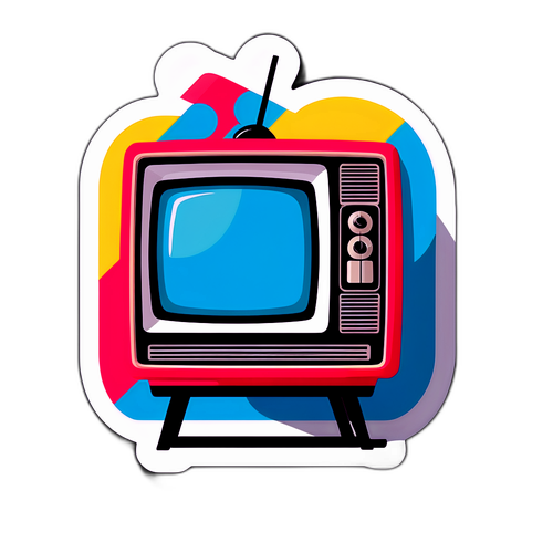 Autocollant rétro de Canal Plus