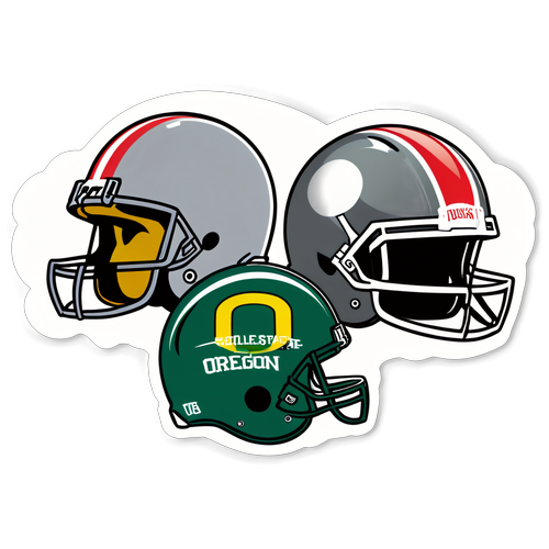 Ohio State vs. Oregon Ducks College Football Playoff Sticker