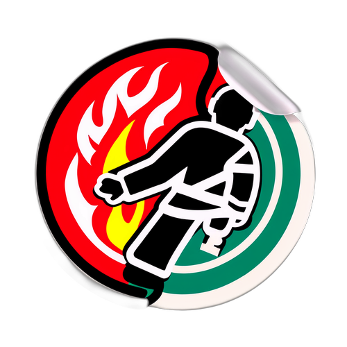 火災安全主題: 注意火源和逃生標誌