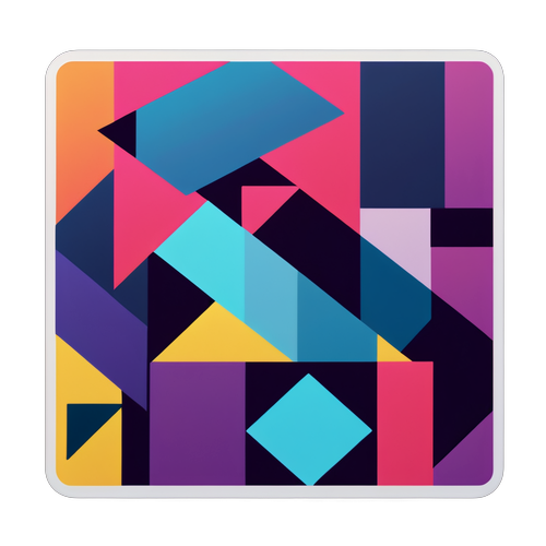 Sticker modern geometric pentru Grid