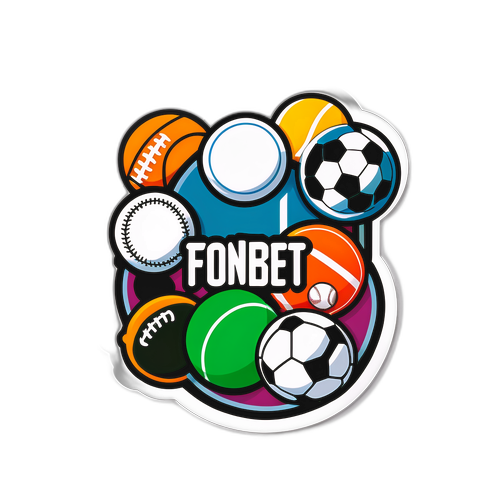 Логотип Fonbet в спортивной тематике