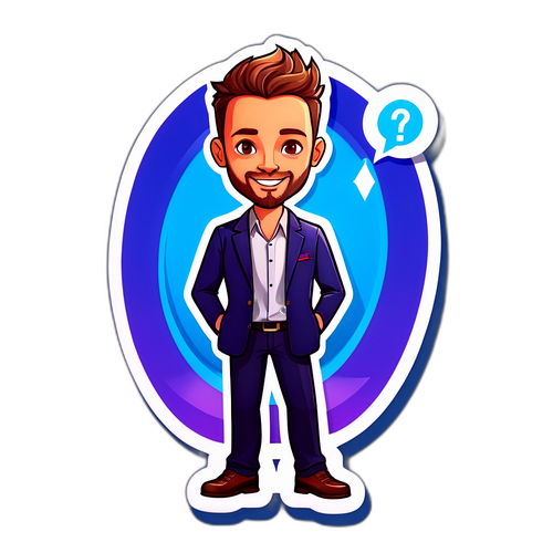 Sticker van Yannick Noben als Slimste Persoon