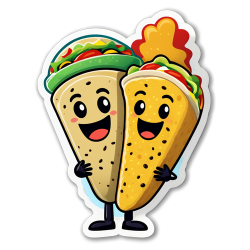 Taco ’Bout a Friendship: This High-Fiving Burrito and Taco Will Melt Your Heart!