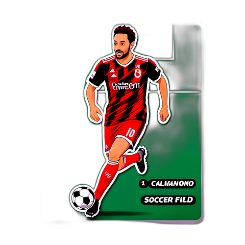 Campo da Calcio con Calhanoglu