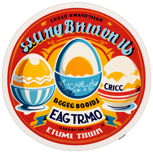 Vintage Egg Brands Sticker