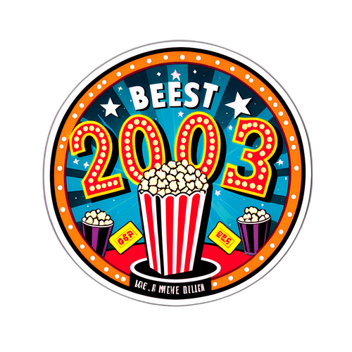 Retro Cinema Marquee Sticker