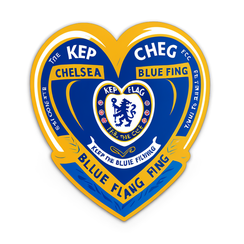 Sticker ya Moyo wa Mashabiki wa Chelsea F.C.