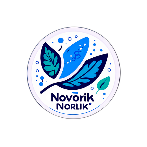 Moderne og stilig klistremerke for Novo Nordisk