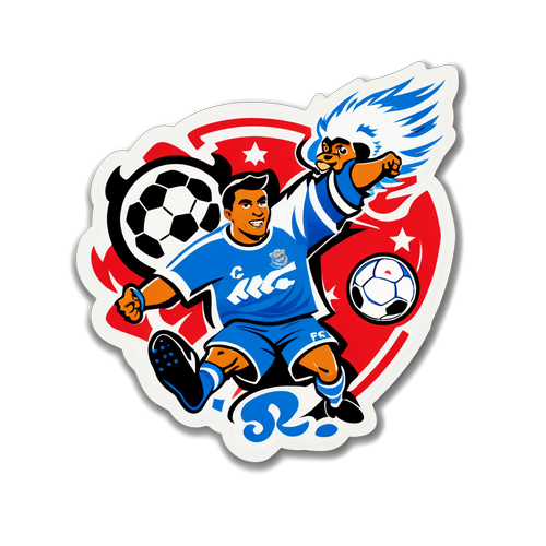 Sticker van PEC Zwolle en FC Utrecht