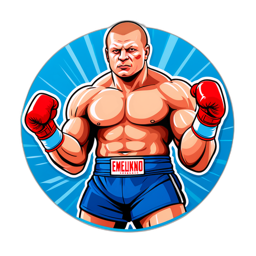 Эмельяненко в карикатурном стиле