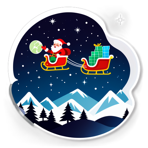 Jouluinen Santa Tracker -tarra