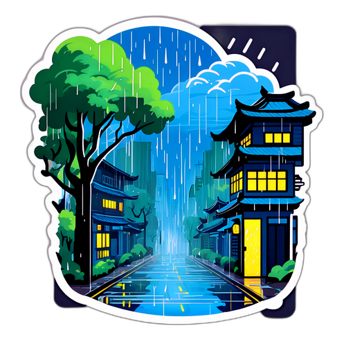 暴雨街道