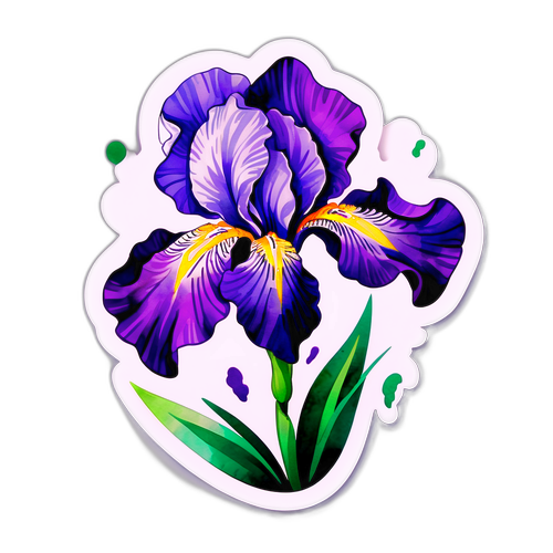 Ζωηρή Αυτοκόλλητη Σχεδίαση με Ιριδάκι