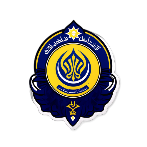 알 나스르와 알 이띠하드 팀 로고 결합 스티커