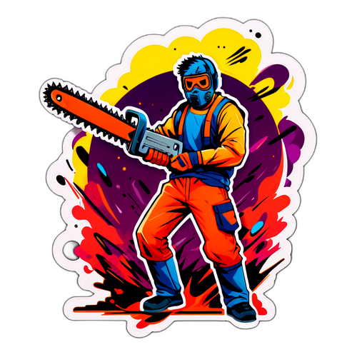 Naklejka z Motywem Chainsaw Man