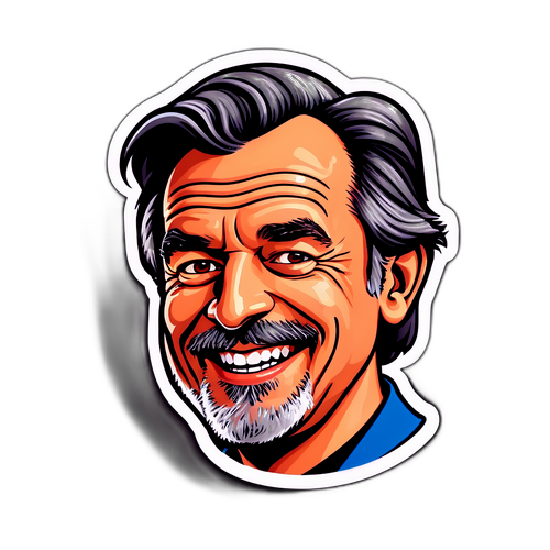 Sticker van Philippe Geubels met zijn beroemde grappen