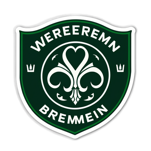 Werder Bremen Aufkleber mit dem Motto "Tradition und Leidenschaft" für treue Fans