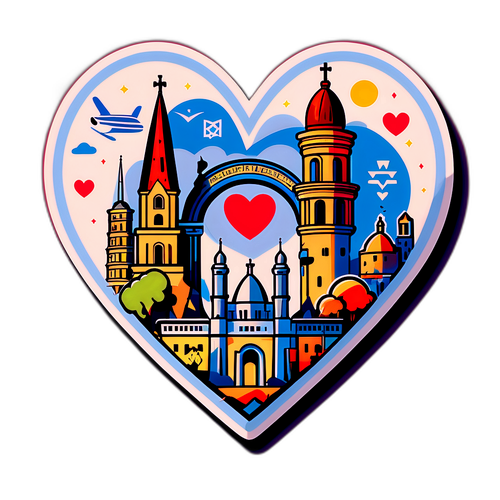 חברים – שילוב יצירתי של סמלים גרמנים וישראלים