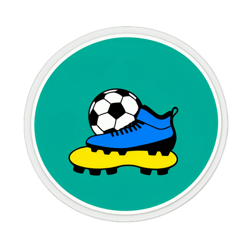 Sepatu dan Bola Sepak Minimalis