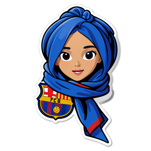 Stiker Bergaya dengan Pemain Sepak Bola dan Kebudayaan