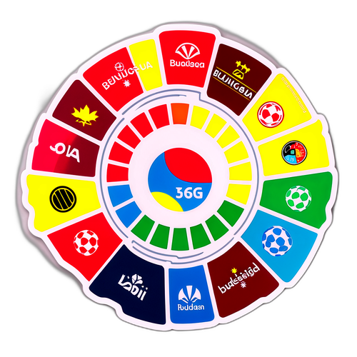 สติกเกอร์แสดงอันดับบุนเดสลีกาในรูปแบบมีสีสัน