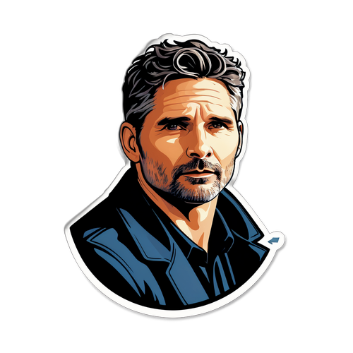 Eric Bana színész, intellektuális arckifejezés