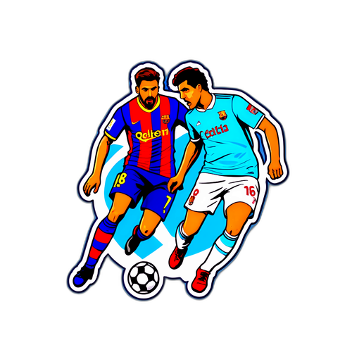 셀타와 바르셀로나 경기 스티커
