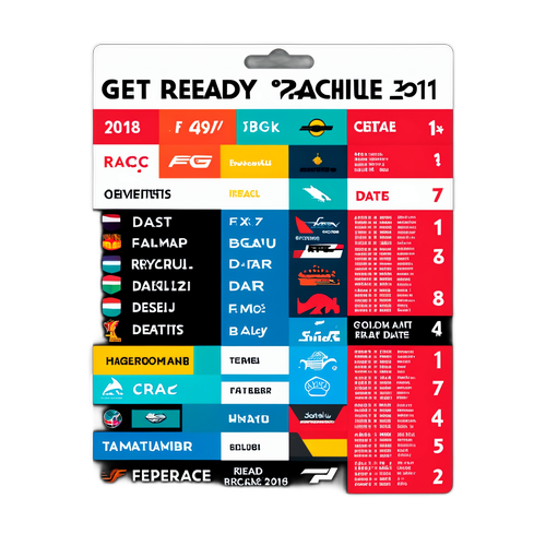 Listahan ng F1 Schedule na Sticker