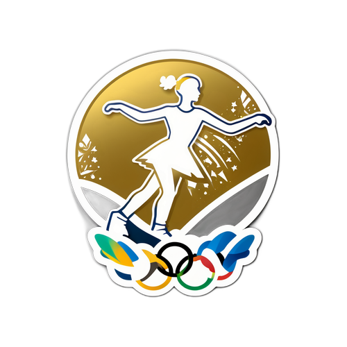 Symbol łyżwiarstwa figurowego w stylu olimpijskim