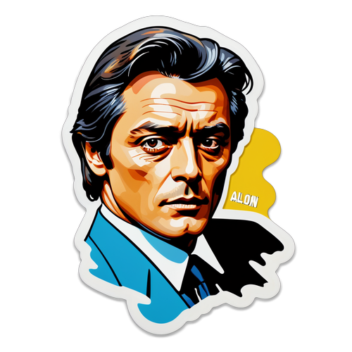 Alain Delon à Travers le Graffiti : Une Réinvention Étonnante du Cinéma !