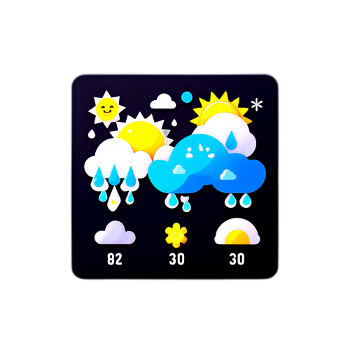 Antara Muka Aplikasi Cuaca yang Lincah