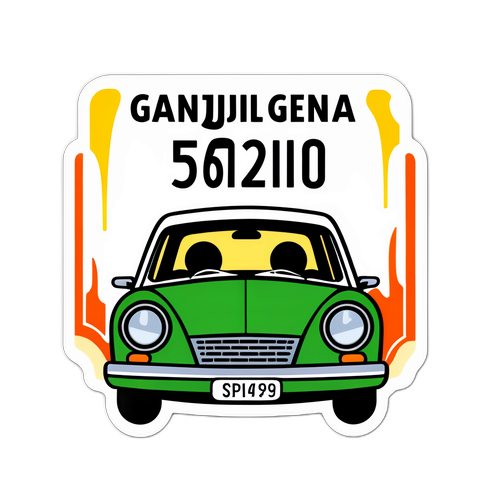 Stiker Humor 'Ganjil Genap'