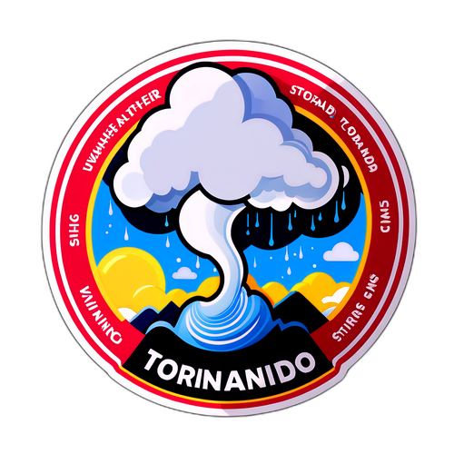 Weather Alert Tornado Sticker