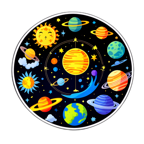 Наклейка Зодиака для любителей астрологии