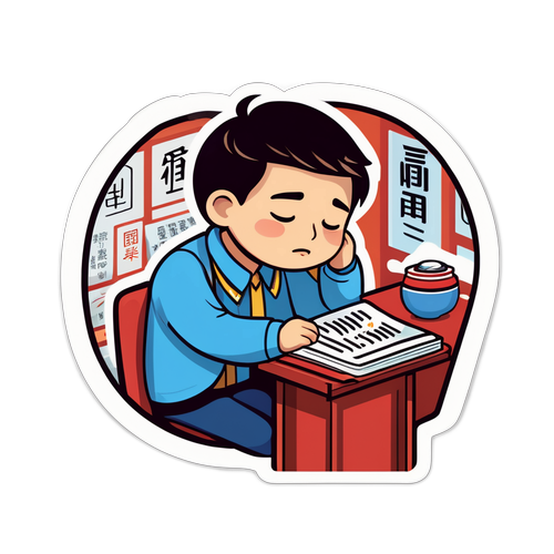 姚顺宇在高考中打盹的幽默场景