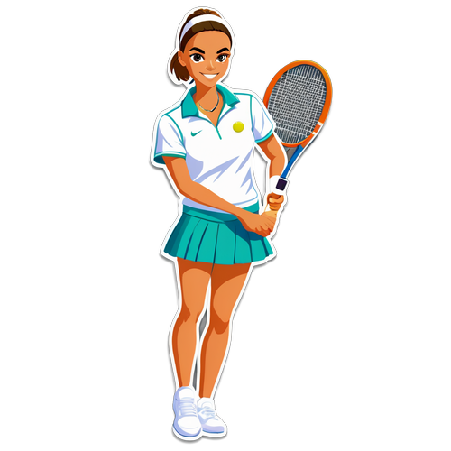 Magda Linette Tennis Sticker
