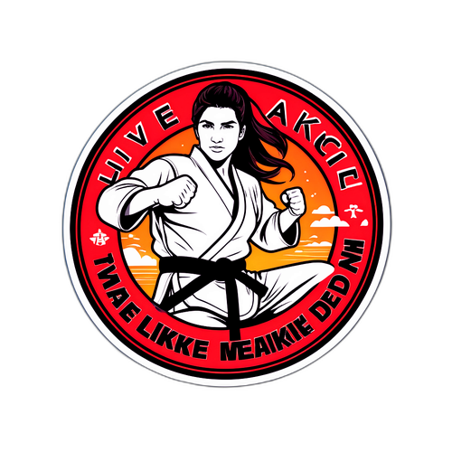 תSticker מוטיבציה 'חיה כמו מקנזי דרן'