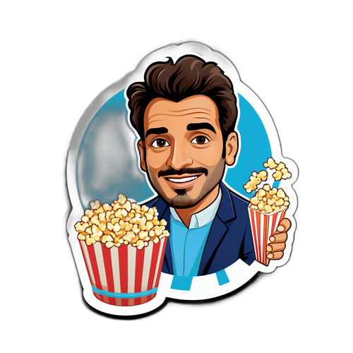 Sticker Colorato di Diego Abatantuono